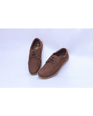 NECO Brown Genuine Leather Lace -up Shoes For Men's (6017)