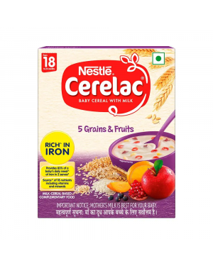 Nestle Cerelac 5 Grains & Fruits 300 Gm
