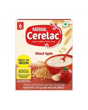 Nestle Cerelac Wheat Apple Baby Cereal 300 Gm