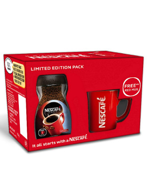 Nescafe Classic Coffee Dark roast Jar with Free Red Mug 100g 