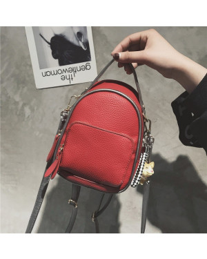 Cute Pu Leather Front Pocket Stylish Ladies Handbags Crossbody Bags Red 41001731 