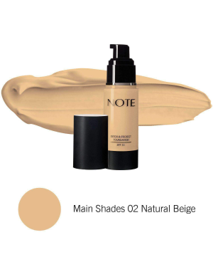 Note Detox & Protect Foundation Natural Beige 02- 35ml