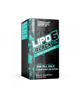 Lipo-6 Black Hers Ultra Concentrate | Weight Loss Pills for Women | Fat Burner, Appetite Suppressant, Metabolism Booster for Weight Loss + Hair, Skin, & Nails Support | 60 Diet Pills