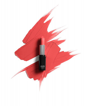 NYX PROFESSIONAL MAKEUP Shout Loud Satin Lipstick, Infused With Shea Butter-Vibrant Coral