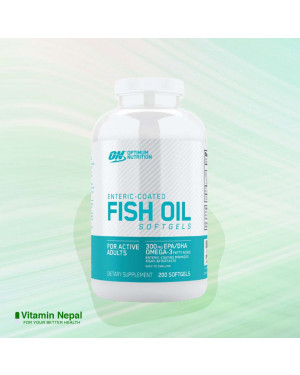 ON Enteric Coated Fish Oil | Omega 3 – 200 Softgels