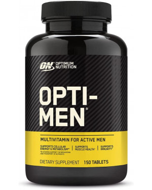 Optimum Nutrition Opti-Men and Women, Vitamin C, Zinc and Vitamin D, E, B12 for Immune Support Mens Daily Multivitamin Supplement, 150 Count