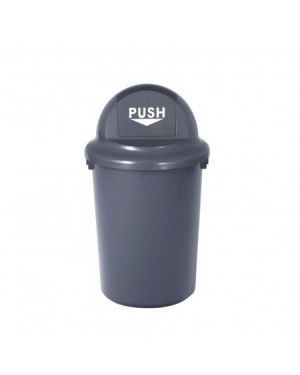 Laughing Buddha - Outdoor Round Dustbin with Lid 55L
