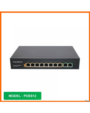 P-Tech Network Extension (POE812/ 8C2UG) POE Switch