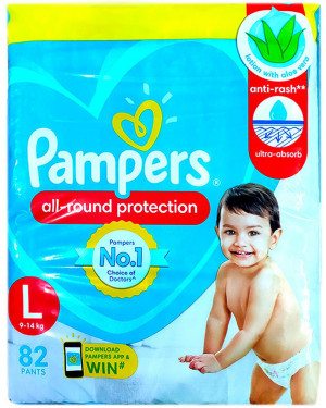 Pampers Pant 82's (Lg)