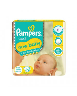 Pampers New Baby Diapers 72s
