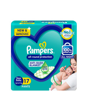 Pampers New Baby Diapers 17's
