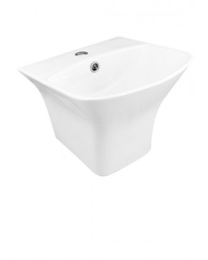 Parryware Aster Single Piece Basin with Pedestal White - C8930