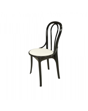 Supreme Pearl Cane Chair (Black)