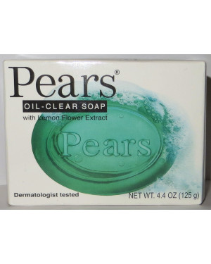 Pears Soap Green Bar 125gm With Lemon Flower Extracts