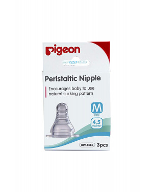 Pigeon Peristaltic Nipple M 3PCS 88015