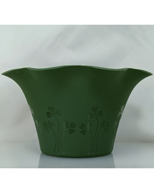 Laughing Buddha - Plastic Flower Pot Green - 3826 - C
