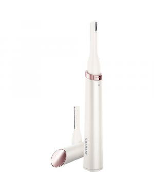 Philips HP6393/00 Touch-up Body and Face Pen Trimmer, Ceramic Pearl White/Pink
