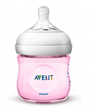 Philips Avent Natural II Baby Bottle 125ML/4OZ Single Pack Pink SCF691/13