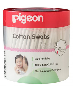 Pigeon Cotton Swabs 200 PCS/Hinged Case 10873-D