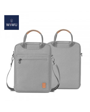 WiWU Pioneer Tablet Bag | Suitable For Ipads | Water Repellent Polyester Material | Detachable Padded Shoulder Strap | Multiple Pockets |