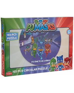 Funskool PJ Masks Circular,Educational Puzzle for 3 Year Old Kids and Above,Toy