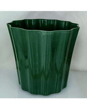 Laughing Buddha - Plastic Flower Pot Green - 3866-C