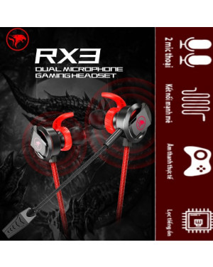Plextone Mowi Rx3 3.5mm Dual Microphone Gaming Headphones