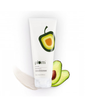 Plum Avocado Smoothin' It Conditioner | For Frizz-Free Hair | Contains Shea Butter & Almond Oil | For Frizz-Free & Smooth Hair | Free From Sulphate, Parabens & Silicone I 100% Vegan & Cruelty-Free I 200 Grams