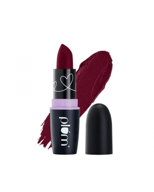 Plum Matterific Lipsticks 128 - Date Night | Highly Pigmented | Nourishing & Non-Drying | 100% Vegan & Cruelty Free
