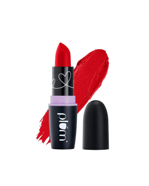 Plum Matterific Lipsticks 129 - Fiery Kiss | Highly Pigmented | Nourishing & Non-Drying | 100% Vegan & Cruelty Free