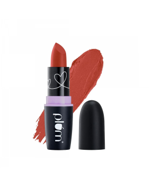 Plum Matterific Lipsticks 133 - On The Peach | Highly Pigmented | Nourishing & Non-Drying | 100% Vegan & Cruelty Free