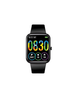 Promate Xwatch-B18 Fitness Smart Watch, 1.8” Display Bluetooth Calling, IP67 Water Resistant, Voice Assistant, 15 Days Battery Life, 27 Sports Modes, Real-time HR Monitor, 100+ Watch Faces