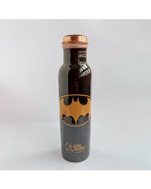 Axia Krafts Pure Copper Bottle 1 liter | Batman | Plastic Outer Coating