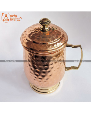 Axia Krafts Pure Copper Hammered Mug