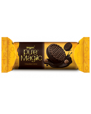 Britannia Pure Magic Chocolate Cream Biscuit 100 gm 