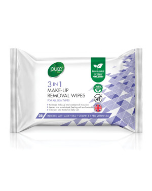Pure Wipes 130g (3in1 Make Up)