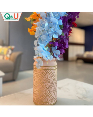 Q&U DB-0003p - Decorative Vase Pink Color