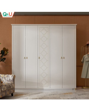Q&U Furniture - Modern 5 Door Wardrobe - 801701