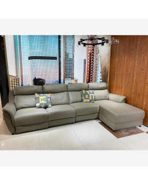 Q&U Furniture - L type Synthetic Fabric Reclinar Sofa {L= 11feet * W= 5.8feet * H= 2.11feet} - F17L