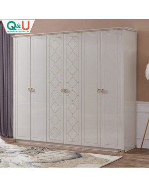 Q&U Furniture - Modern 6 Door Wardrobe 