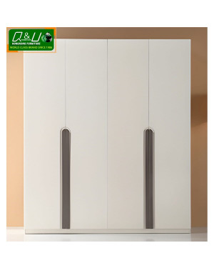 Q&U HongKong Furniture 10 Year Warranty & 1 Year Guarantee German Quality 4 Door Cabinet 61701