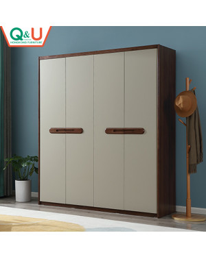 Q&U Furniture - Modern Italic Design 4 Door Wardrobe - 61001H