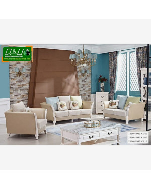 Q&U Furniture - Full Fabric Sofa {1seater + 2seater + 3seater Type} - 61618