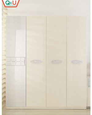 Q&U HongKong Furniture German Quality 10 Year Warranty 4 Door Cabinet 66802-1