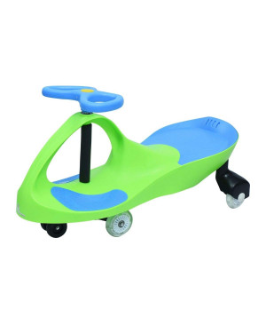 R for Rabbit Iya Iya Magic Swing Car for Kids,Baby Push Ride-on Swing Car ,Baby Twister Ride On Car, Ride-on Magic Toy Car for kids ,Swing Car for Kids of age 3+ Years with Scratch Free PU Wheels, 120 Kgs Weight Capacity-Green/blue