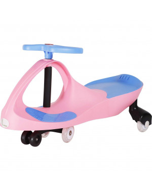 R for Rabbit Iya Iya Magic Swing Car for Kids,Baby Push Ride-on Swing Car ,Baby Twister Ride On Car, Ride-on Magic Toy Car for kids ,Swing Car for Kids of age 3+ Years with Scratch Free PU Wheels, 120 Kgs Weight Capacity-Pink/blue