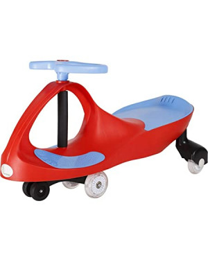 R for Rabbit Iya Iya Magic Swing Car for Kids,Baby Push Ride-on Swing Car ,Baby Twister Ride On Car, Ride-on Magic Toy Car for kids ,Swing Car for Kids of age 3+ Years with Scratch Free PU Wheels, 120 Kgs Weight Capacity-Red/blue
