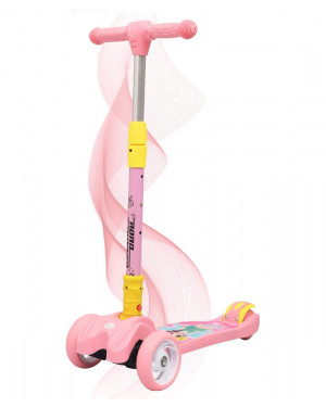 R for Rabbit Road Runner Scooter for Kids of 3+ Year Age, Kids Scooter, Scooter for Kid, 4 Level Height Adjustment-Pink