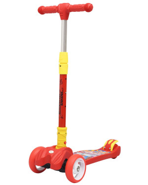 R for Rabbit Road Runner Scooter for Kids of 3+ Year Age, Kids Scooter, Scooter for Kid, 4 Level Height Adjustment-Red