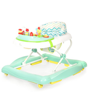 R for Rabbit Rock N Walk Baby Walker Cum Rocker The Anti Fall and Safe with Adjustable Height for Baby 5 Months to 1.5 Year (Green)
